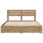 Preview: Bettgestell mit Schubladen mit Kopfteil Holzwerkstoff