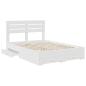 Preview: Bettgestell mit Schubladen mit Kopfteil Holzwerkstoff