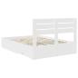Preview: Bettgestell mit Schubladen mit Kopfteil Holzwerkstoff