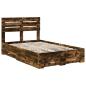 Preview: Bettgestell mit Schubladen mit Kopfteil Holzwerkstoff
