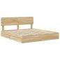 Preview: Aufbewahrungsbett Sonoma-Eiche 180 x 200 cm Holzwerkstoff