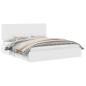 Preview: Aufbewahrungsbett mit Kopfteil Weiß 180 x 200 cm Holzwerkstoff