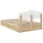 Preview: Aufbewahrungsbett Sonoma-Eiche 135 x 190 cm Holzwerkstoff