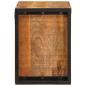 Preview: Weinregal Braun 100 x 45 x 33 cm Massives grobes Mangoholz