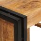 Preview: Weinregal Braun 100 x 45 x 33 cm Massives grobes Mangoholz