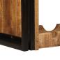 Preview: Weinregal Braun 100 x 45 x 33 cm Massives grobes Mangoholz