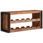 Preview: ARDEBO.de - Weinregal Braun 100 x 45 x 33 cm Massives Altholz