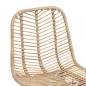 Preview: Barstuhl 2 pcs Natur 44,5 x 54,5 x 97,5 cm Rattan und Eisen