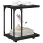 Preview: Beistelltisch Schwarz Eichen-Optik 50 x 35 x 55.5 cm