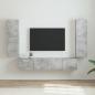 Preview: ARDEBO.de - TV-Wandschrank 2 pcs Beton 30 x 31 x 100 cm Holzwerkstoff