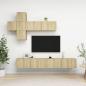 Preview: ARDEBO.de - 7-tlg. TV-Schrank-Set Sonoma-Eiche Holzwerkstoff