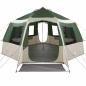 Preview: Hütten-Zelt mit Dach Grün und Weiß 405 x 405 x 273 cm
