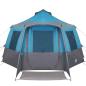 Preview: Hütten-Zelt mit Dach Blau und Grau 405 x 405 x 273 cm