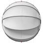 Preview: Pool-Dome Grau und Orange 405 x 405 x 192 cm