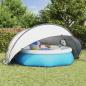 Preview: ARDEBO.de - Pool-Dome Grau und Orange 430 x 430 x 210 cm