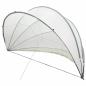Preview: ARDEBO.de - Pool-Dome Grau und Orange 500 x 500 x 236 cm