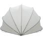 Preview: Pool-Dome Grau und Orange 500 x 500 x 236 cm