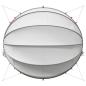 Preview: Pool-Dome Grau und Orange 546 x 516 x 250 cm