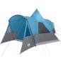 Preview: Teepee Zelt mit Dach mit Speicher Blau 720 x 465 x 295 cm