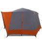 Preview: Kabinenzelt für 5 Personen Grau und Orange 333 x 317 x 194 cm