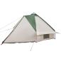Preview: ARDEBO.de - Teepee Zelt mit Dach Grün und Weiß 490 x 410 x 210 cm