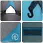 Preview: Teepee Zelt für 6 Personen Blau und Grau 431 x 366 x 185 cm