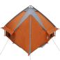 Preview: ARDEBO.de - Teepee Zelt mit Dach Grau und Orange 490 x 410 x 210 cm