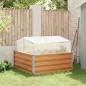 Preview: Gartenpflanzer mit Gewächshaus Hellbraun 100 x 100 x 77 cm