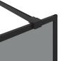 Preview: Walk-in Duschwand Schwarz 80 x 195 cm Gehärtetes Glas