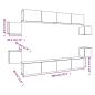 Preview: 8-tlg. TV-Schrank-Set Betongrau Holzwerkstoff
