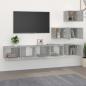 Preview: TV-Wandschrank Betongrau Holzwerkstoff