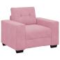 Preview: Sofa 3 pcs Rosa Leinenmischgewebe