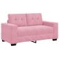 Preview: Sofa 3 pcs Rosa Leinenmischgewebe