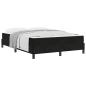 Preview: Boxspringbett mit Matratze Schwarz 160 x 210 cm Stoff