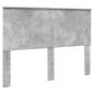 Preview: Bettrahmen Beton Grau 150 x 200 cm Massives Kiefernholz