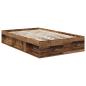 Preview: Bettrahmen Altholz 120 x 190 cm Massives Kiefernholz