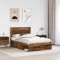 Preview: Bettrahmen Altholz 120 x 200 cm Massives Kiefernholz