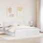 Preview: Bettrahmen mit Kopfteil Weiß 200 x 200 cm Massives Kiefernholz