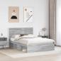 Preview: Bettrahmen Sonoma-Grau 140 x 200 cm Massives Kiefernholz