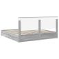 Preview: Aufbewahrungsbett Graues Sonoma 200 x 200 cm Holzwerkstoff