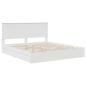 Preview: Aufbewahrungsbett mit Kopfteil Weiß 180 x 200 cm Holzwerkstoff