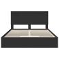 Preview: Aufbewahrungsbett Schwarz 150 x 200 cm Holzwerkstoff