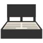 Preview: Aufbewahrungsbett Schwarz 120 x 200 cm Holzwerkstoff