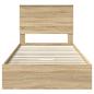 Preview: Aufbewahrungsbett Sonoma-Eiche 100 x 200 cm Holzwerkstoff