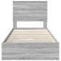 Preview: Aufbewahrungsbett Graues Sonoma 90 x 200 cm Holzwerkstoff