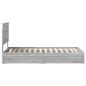 Preview: Aufbewahrungsbett Graues Sonoma 90 x 200 cm Holzwerkstoff