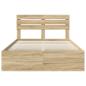 Preview: ARDEBO.de - Bettrahmen Sonoma 140 x 200 cm Massives Kiefernholz