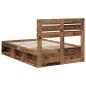 Preview: ARDEBO.de - Bettrahmen Altholz 120 x 200 cm Massives Kiefernholz