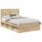 Preview: Bettrahmen Sonoma 120 x 190 cm Massives Kiefernholz