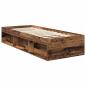 Preview: Bettrahmen Altholz 75 x 190 cm Massives Kiefernholz